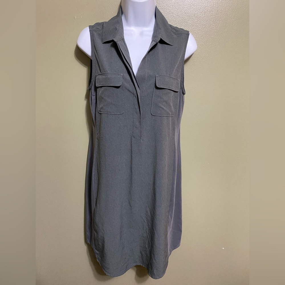 Grey Eddie Bauer Shirt Dress, Size‎ S